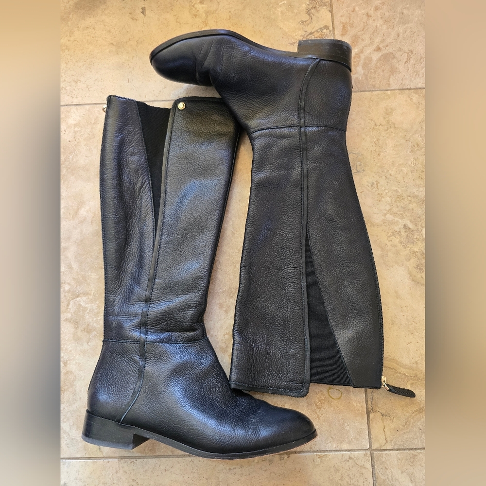 Louise et Cie Black Leather Riding Boots Size 7